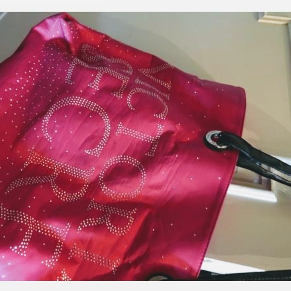 Victoria's Secret Pink Silver Studded Bling Tote - Picture 6 of 7